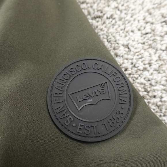 NEW Levis Jacket Mens S Green Softshell Sherpa Fleece Lined Zip Trucker Coat NWT - Picture 7 of 16